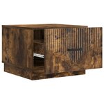 vidaXL Table basse Chêne fumé 49 x 50 x 37 cm Bois d'ingénierie