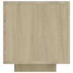 vidaXL Meuble TV avec lumières LED Chêne sonoma 160x35x40 cm