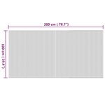 vidaXL Tapis rectangulaire naturel 100x200 cm bambou