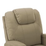 vidaXL Fauteuil Cappuccino Similicuir