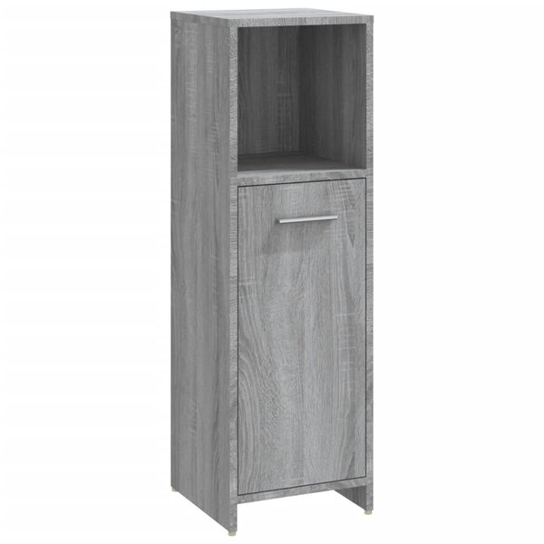 vidaXL Armoire de bain Sonoma gris 30x30x95 cm Bois d'ingénierie