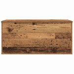 vidaXL Boîte de Rangement avec stockage Bois ancien 100 x 42 x 46 cm