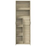 vidaXL Buffet haut chêne sonoma 60x35x180 cm bois d'ingénierie
