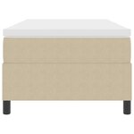 vidaXL Lit Box Spring avec Matelas Vert Clair  Taille Simple  en tissu velours côtelé.