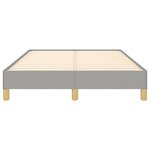 vidaXL Cadre de lit sans matelas gris clair 120x200 cm tissu