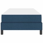 vidaXL Lit à ressorts avec matelas Bleu 100 x 200 cm tissu