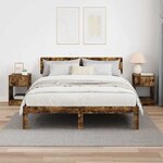 vidaXL Table d'appoint 2 Pièces Chêne fumé 30 5 x 30 x 45 cm