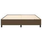 vidaXL Cadre de lit Marron foncé 180x200 cm Tissu