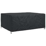 vidaXL Housse pour mobilier d'extérieur Noir 220 x 190 x 85 cm 600D