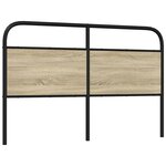 vidaXL Tête de lit de remplacement chêne sonoma 150 cm acier et bois d'ingénierie