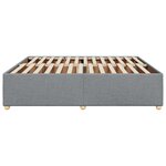 vidaXL Cadre de lit sans matelas gris clair 180x200 cm tissu