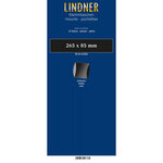 Bandes double soudure 265 x 85 mm pour carnets de timbres. Fond - Noir