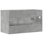 vidaXL Armoire d'évier Gris béton 80x38 5x46 cm Aggloméré