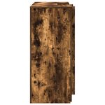 vidaXL Bureau de réception chêne fumé 135x50x103 5cm bois d'ingénierie