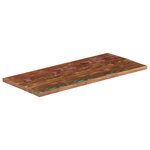 vidaXL Dessus de table 120x70x2 5cm rectangulaire bois massif récupéré