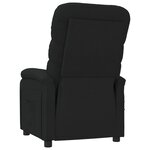 vidaXL Fauteuil électrique de massage Noir Tissu
