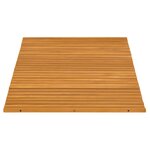 vidaXL Tapis de bain Marron 80 x 50 cm Bois d'Acacia Massif