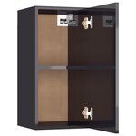 vidaXL Meubles TV 2 Pièces Gris brillant 30 5x30x60 cm Bois d’ingénierie