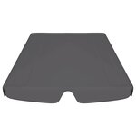 vidaXL Toit rechange balançoire anthracite 188/168x145/110 cm