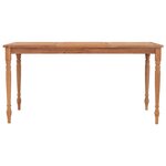 vidaXL Table Batavia 150x90x75 cm Bois de teck massif