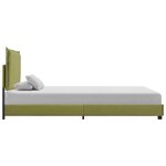 vidaXL Cadre de lit sans matelas vert tissu 90x200 cm