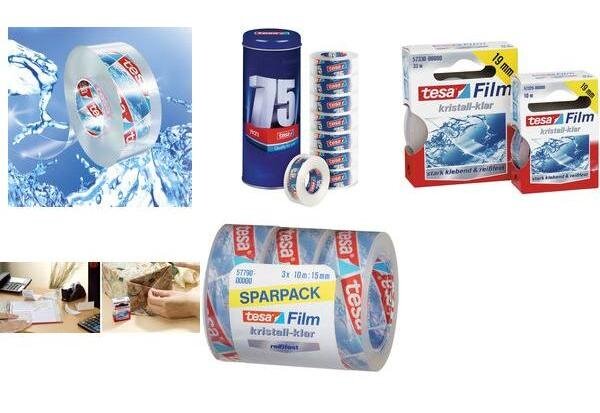 ruban adhésif  cristallin  en PP  19mm x 10m TESA