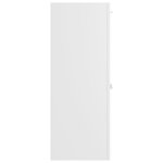 vidaXL Armoire de salle de bain Blanc 30x30x80 cm Bois d’ingénierie