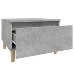 vidaXL Tables d'appoint 2 Pièces Gris béton 50x46x35 cm Bois d'ingénierie