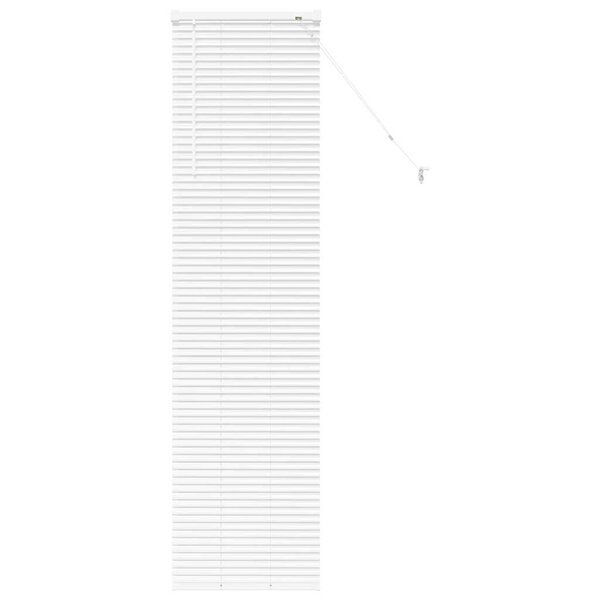 vidaXL Store de Fenêtre avec des rideaux Blanc Aluminium