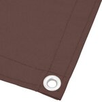 vidaXL Écran de balcon marron 75x800 cm 100  polyester oxford