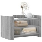 vidaXL Table basse sonoma gris 80x50x50 cm bois d'ingénierie