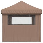 vidaXL Tente de fête Marron 292 x 580 x 315 cm Tissu Oxford