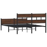vidaXL Cadre de lit sans matelas chêne marron 140x190 cm