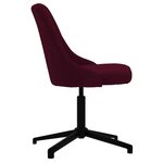 vidaXL Chaise pivotante de salle à manger Violet Tissu