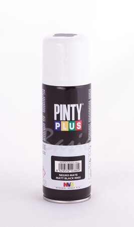 Peinture spray Acrylic Mat 400ml Noir Foncé Mat RAL 9005 - Pinty Plus