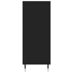 vidaXL Buffet haut noir 57x35x90 cm bois d'ingénierie