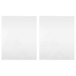 vidaXL Films de miroir 2 Pièces auto-adhésive 60x100 cm PET