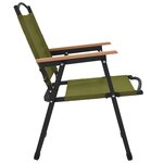 vidaXL Chaises de camping 2 Pièces Vert 54x55x78 cm Tissu Oxford