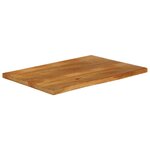 vidaXL Dessus de table à bord vivant 110x60x2 5cm bois massif manguier