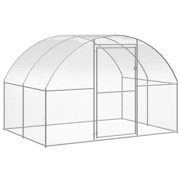 vidaXL Poulailler d'extérieur 3x2x2 m Acier galvanisé