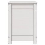 vidaXL Boîte de rangement Blanc 60x32x45 5 cm Bois massif de pin