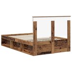 vidaXL Cadre de lit Bois ancien 120 x 190 cm Pin massif
