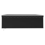 vidaXL Auvent manuel rétractable avec store 4x3 m Anthracite