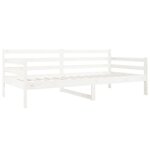 vidaXL Lit de jour sans matelas blanc 90x190 cm bois de pin massif