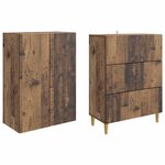 vidaXL Ensemble de Meubles 2 Pièces 66 x 34 5 x 90 cm Bois d'ingénierie