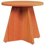 vidaXL Table basse 3 Pièces Marron cire 49 x 49 x 30 cm