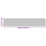 vidaXL Tapis rectangulaire naturel clair 70x400 cm bambou
