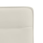vidaXL Chaises à manger lot de 4 Crème Velours