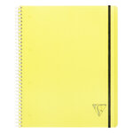 Cahier spirales Proactiv'Book Linicolor A4+ (22,5 x 29,7 cm) fermeture par élastique 160 pages 90g petits carreaux 5x5 - Coloris Fresh