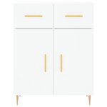 vidaXL Buffet blanc 69 5x34x90 cm bois d'ingénierie